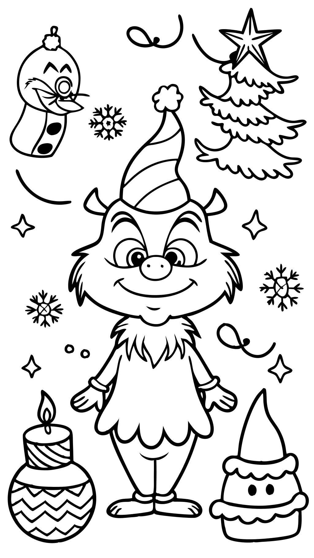 pages à colorier de Noël Grinch